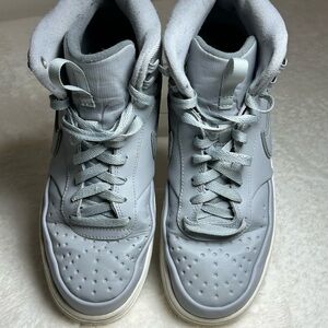 Nike Men's Court Vision Mid Winter Gray High-Top Sneakers shoes DR 7882-001